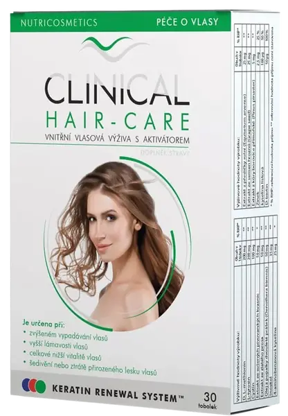 CLINICAL NUTRICOSMETICS Hair-Care měsíční kúra 30 tobolek
