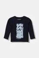 Dětské bavlněné tričko s dlouhým rukávem Guess