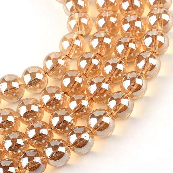 Electroplate Glass Beads Strands