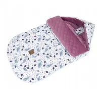 Mamo Tato Bavlněný fusak, prošívaný velvet, 48 x 90 cm Les - bílá, bordo