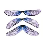 3Pcs Transparent Epoxy Resin Butterfly Wings Cabochons