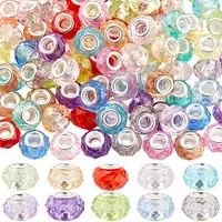 120Pcs Resin European Beads