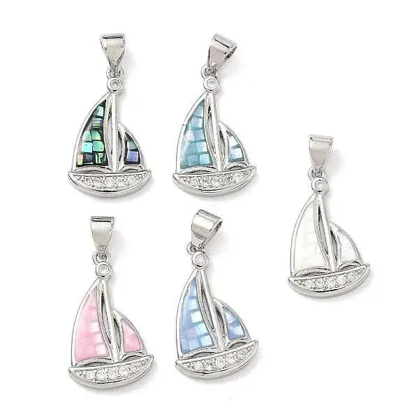 Brass Enamel Pendants