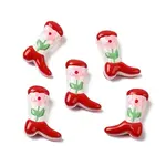 Boot Baking Painted Glass Enamel  Beads