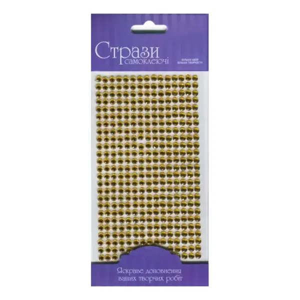 Samolepicí třpytivé kamínky 5mm 375ks – Gold