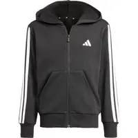 adidas JG 3-STRIPES FZ HD 280 Dívčí mikina, černá, velikost