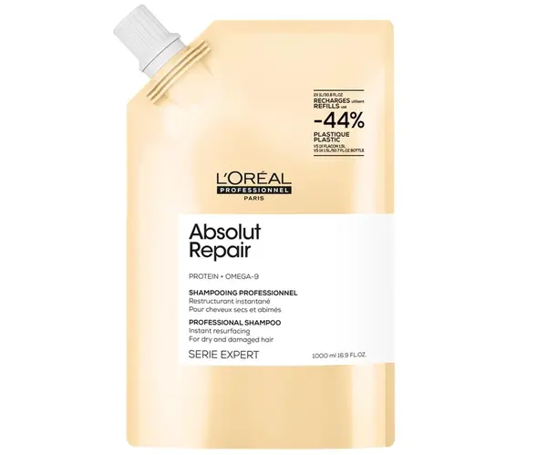Šampon pro suché a poškozené vlasy Loréal Professionnel Serie Expert Absolut Repair - 1000 ml, náhradní náplň - L’Oréal Professionnel + dárek zdarma