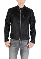 Čierna kožená bunda Only & Sons