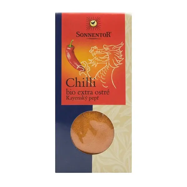 SONNENTOR Chilli mleté kajenský pepř extra ostré BIO 40 g