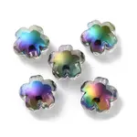 UV Plating Rainbow Iridescent Acrylic Beads