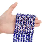 1 Strand Handmade Evil Eye Lampwork Beads Strands