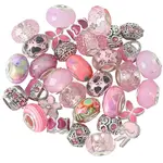 Alloy Rhinestone/Resin European Beads
