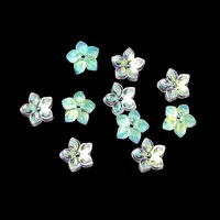 Dyed & Heated Glass Bead Caps