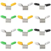 10Pcs Iron Mini Spring Bead Clamps for Beading Jewelry Making