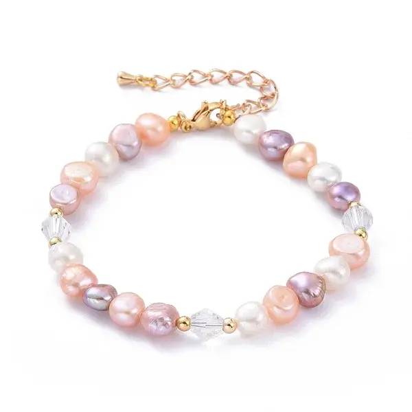 Natural Cultured Freshwater Pearl Beaded Bracelets