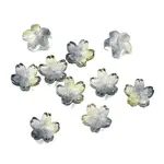 Dyed & Heated Glass Bead Caps