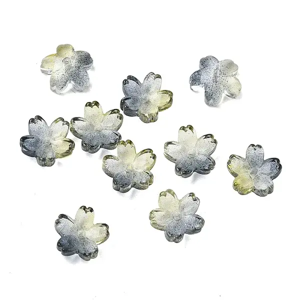 Dyed & Heated Glass Bead Caps