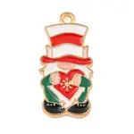 Christmas Theme Alloy Enamel Pendants