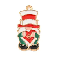Christmas Theme Alloy Enamel Pendants