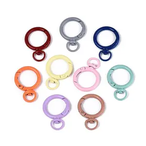 Spray Painted Alloy Swivel Snap Hooks Clasps