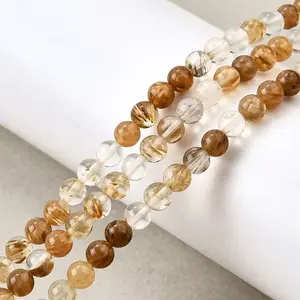 Watermelon Stone Glass Beads Strands