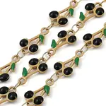 Ion Plating(IP) 304 Stainless Steel Enamel Cherry Link Chains
