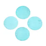 Spray Painted Natural Capiz Shell Disc Links Connector Charms