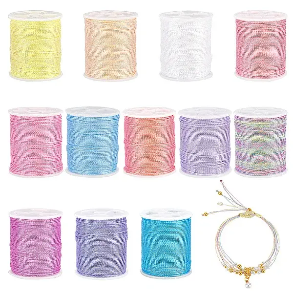 12 Rolls 12 Colors Polyester Sewing Thread
