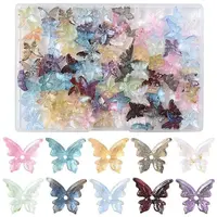 120Pcs 10 Colors Baking Painted Glass Beads