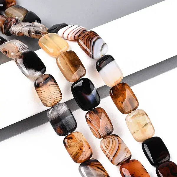 Natural Agate Beads Strands