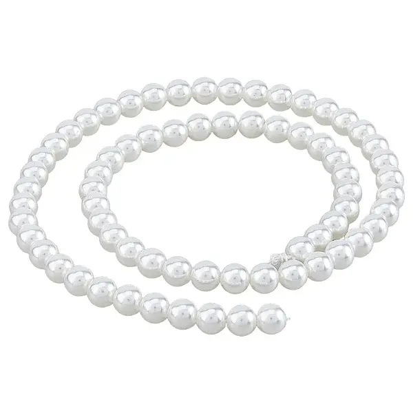 1 Strand Glass Pearl Beads Strands