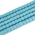 Opaque Solid Color Glass Beads Strands