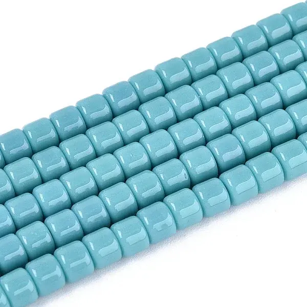 Opaque Solid Color Glass Beads Strands