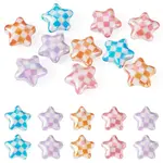 10Pcs UV Plating Opaque Acrylic Beads