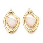 304 Stainless Steel and Glass Pendants