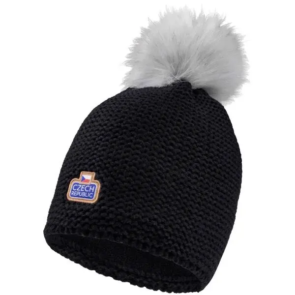 FLLÖS FANLINE HAT CZECH 7 Zimní čepice, černá, velikost