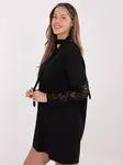 Černé šaty s krajkovými rukávy