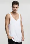 Dlouhý tvar otevřeného okraje Loose Tank bílá