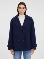 Námořnický modrý krátký kabát ORSAY