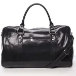 Cestovná kožená taška čierna - Delami Vera Pelle Equado