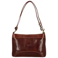 Dámska kožená kabelka na rameno hnedá - Delami Vera Pelle Kilveri