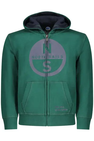 NORTH SAILS CHILDREN&#39;S GREEN ZIP-UP SWEATSHIRT