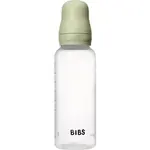 BIBS Anti-Colic Baby Bottle Latex antikoliková fľaša s kaučukovým cumlíkom Sage 270 ml