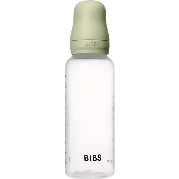 BIBS Anti-Colic Baby Bottle Latex antikoliková fľaša s kaučukovým cumlíkom Sage 270 ml