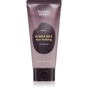 EQQUALBERRY Purple Rice Pore Purifying Pack Cleanser hloubkově čisticí pěna s exfoliačním účinkem 130 g