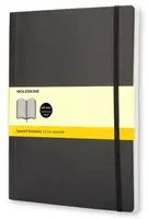 Zápisník Moleskine - měkké desky, XL, čtverečkovaný - černý