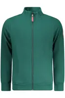 Zelená pánska mikina na zips