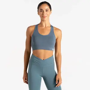 Dámská sportovní podprsenka dare2b dont sweat ii modrošedá xl