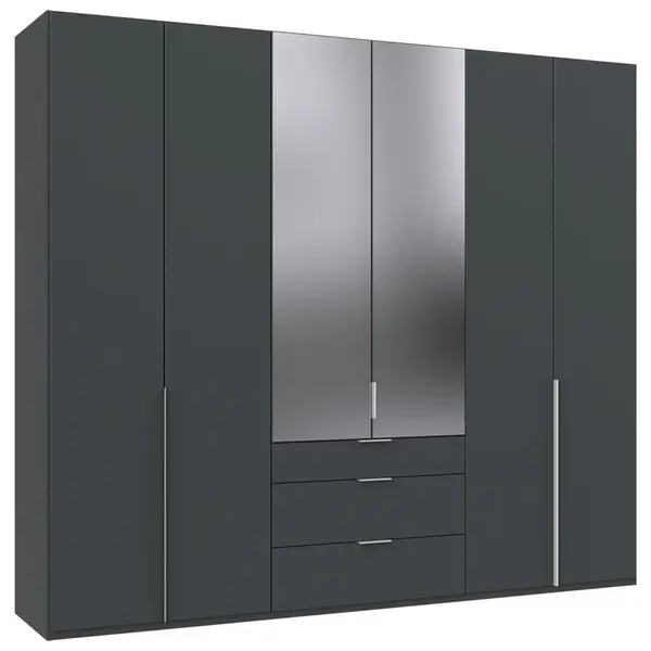 MID.YOU ŠATNÍ SKŘÍŇ S OTOČNÝMI DVEŘMI, barvy grafitu, 270/236/58 cm
