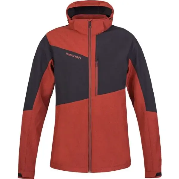 Hannah DENIZ Pánská softshellová bunda, červená, velikost